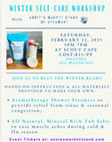 Feb 22nd ~ “Winter Self-care” Shower Steamer Workshop @ Scout Cafe