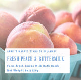 Fresh Peach ~ Jumbo Milk Bath Bomb